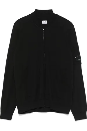 C.P. Company Cardigans, male, , Size: L Cardigan with Zip Pocket
