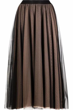 BLANCA Midi Skirts, female, , Size: M Elasticated Waist Skirt Made in Italy