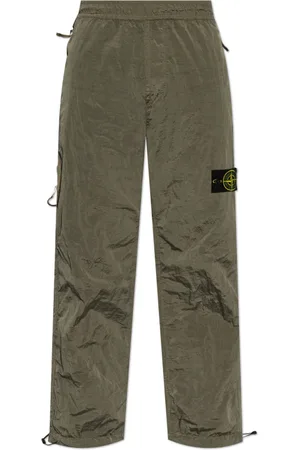 Stone Island Straight Trousers, male, , Size: W29 Trousers with Logo