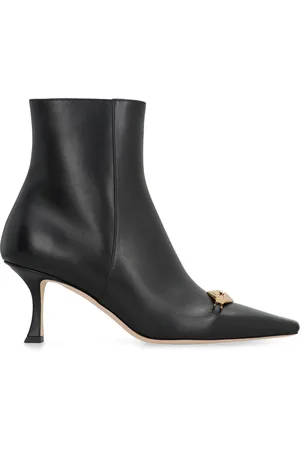 Jimmy Choo Heeled Boots, female, , Size: 8 1/2 US Pointy Toe Leather Ankle Boots