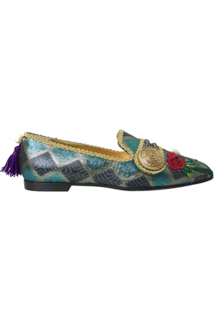 Dolce & Gabbana Loafers, female, , Size: 7 US Floral Jacquard Loafers