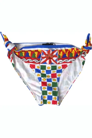 Dolce & Gabbana Bikinis, female, , Size: M Carretto Print Bikini Bottom