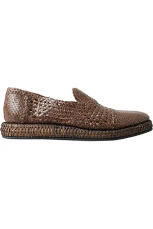 Dolce & Gabbana Loafers, male, , Size: 12 US Elegant Leather Slipper in