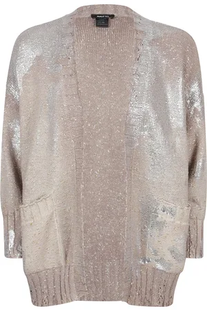 AVANT TOI Cardigans, female, , Size: M Metallic Sweater Made in Italy