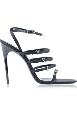 Saint Laurent High Heel Sandals, female, , Size: 8 1/2 US Buckle Sandals with Stiletto Heel
