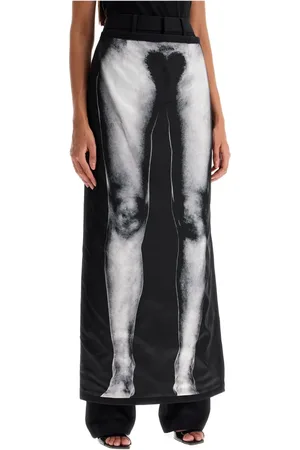 Jean Paul Gaultier Straight Trousers, female, , Size: S Woolen Body Marinière Pants