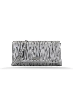 Miu Miu Cross Body Bags, female, , Size: ONE SIZE Leather Shoulder Bag Magnetic Button