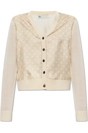 Tory Burch Cardigans, female, , Size: S Cardigan with Monogram