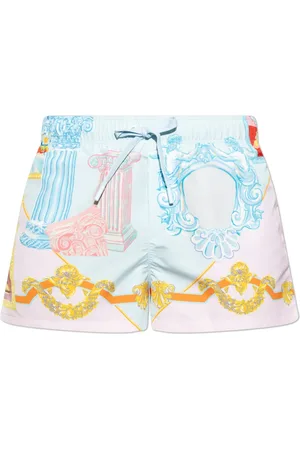 VERSACE Beachwear, male, , Size: S Patterned swim shorts