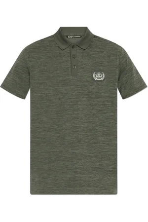 EA7 Polo Shirts, male, , Size: S Polo with Patch