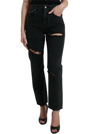 Dolce & Gabbana Slim-fit Jeans, female, , Size: XS Elegant High-Waisted Stretch Jeans
