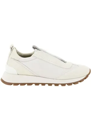 Brunello Cucinelli Sneakers, female, , Size: 8 US Jewel Embellished Slip-On Sneakers