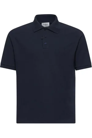 Saint Laurent Polo Shirts, male, , Size: M Polo Shirt with Cassandre Embroidery