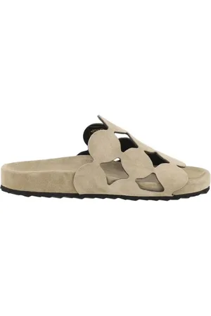 Pierre Hardy Sliders, female, , Size: 6 US Bubble Pattern Suede Sandals Wide Strap