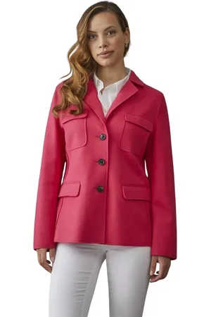 MANGO Light Jackets, female, , Size: XS Elegant Feminine Blazer Jacket Raspberry