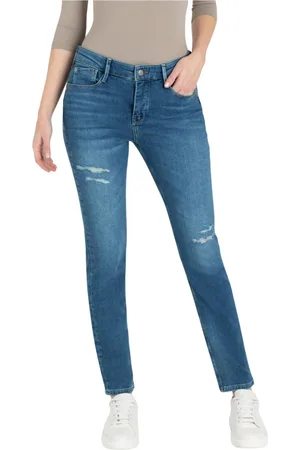 Mac Skinny Jeans, female, , Size: 2XL Slim-fit California Jeans Cool Destroyed