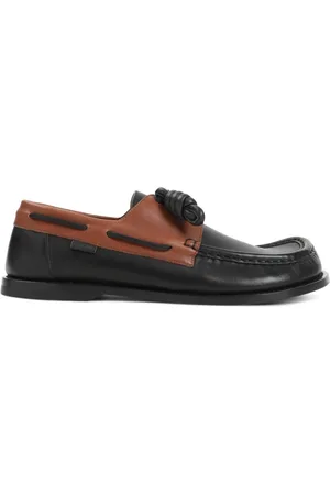 Loewe Sailor Shoes, male, , Size: 9 US Sophisticated Nude Leather Loafers