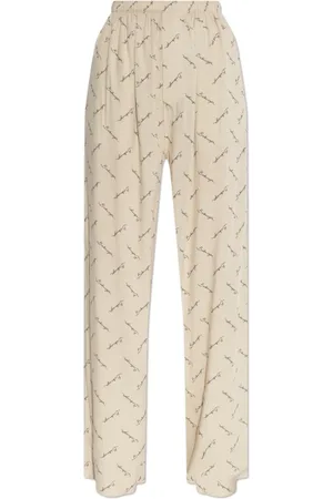 Balenciaga Straight Trousers, female, , Size: XS Pants with logo
