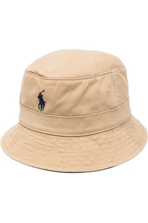 Ralph Lauren Hats, male, , Size: L Bucket Hat with Blue Polo Motif