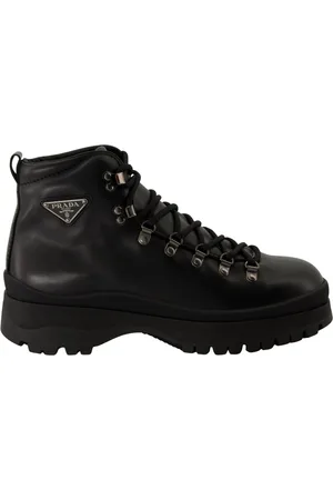 Prada Lace-up Boots, male, , Size: 9 US Brixen Lace-up Boots