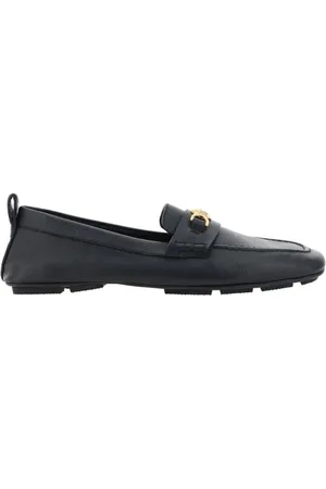 VERSACE Loafers, male, , Size: 11 US Metallic Medusa Head Leather Loafers