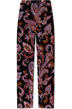 Etro Straight Trousers, female, , Size: S Velour Pants