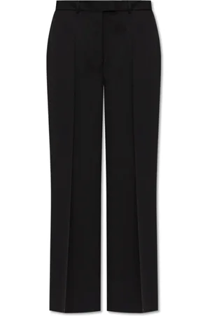 OFFICINE GENERALE Wide Trousers, female, , Size: XS Wool trousers with crease