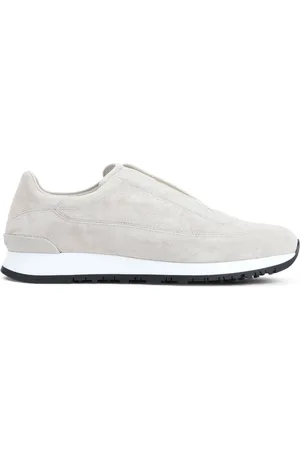 JOHN LOBB Sneakers, male, , Size: 10 1/2 US Suede Foundry Sandal