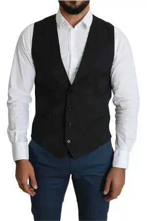 Dolce & Gabbana Suit Vests, male, , Size: M Adjustable Back Strap Dress Waistcoat