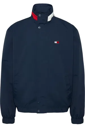 Tommy Hilfiger Bomber Jackets, male, , Size: XS Lightweight Jacket with Color Block Collar