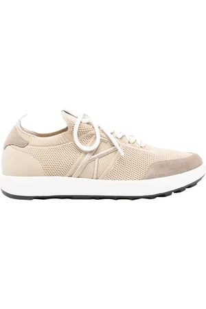 Kiton Sneakers, male, , Size: 9 US Leather Sneakers with Fabric Lining
