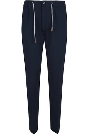 ELEVENTY Slim-fit Trousers, male, , Size: W30 Cotton Blend Trousers