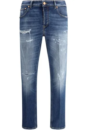 PT Torino Slim-fit Jeans, male, , Size: W31 Vintage Straight Jeans with Worn Effect