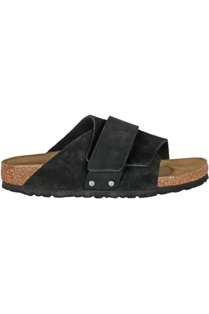 Birkenstock Sliders, female, , Size: 7 US Kyoto Suede Sandal with Velcro