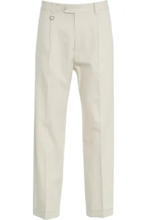 Paolo Pecora Chinos, male, , Size: M Linen Blend Chino Pants