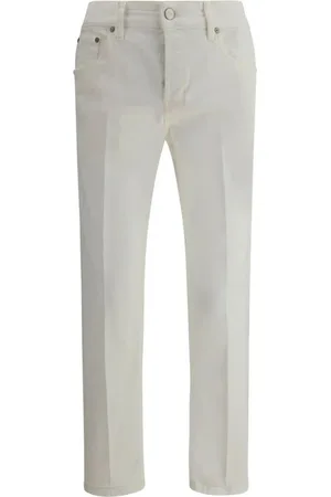 PT Torino Straight Jeans, male, , Size: W33 Reggae Button Closure Jeans