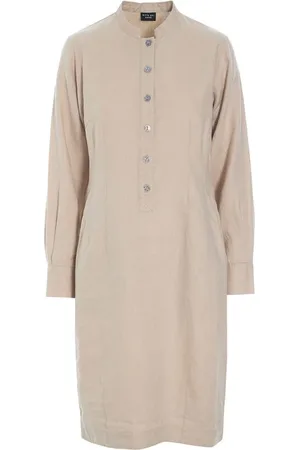 Bitte Kai Rand Midi Dresses, female, , Size: S Simple Linen Dress Dusty Quartz