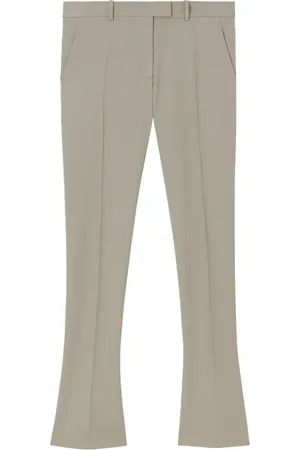 The Attico Wide Trousers, female, , Size: M Flare Cut Dove Grey Wool Trousers
