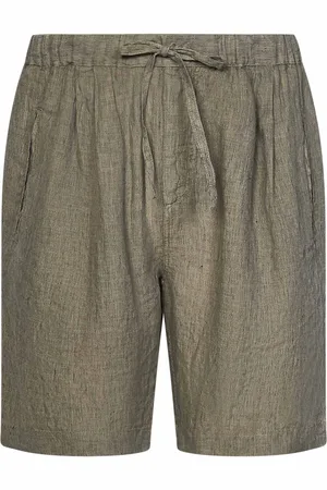 MASSIMO ALBA Casual Shorts, male, , Size: S Linen Shorts Elasticated Waist Regular Fit