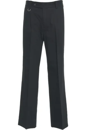 Paolo Pecora Wide Trousers, male, , Size: S Chinos with Refined Pleats