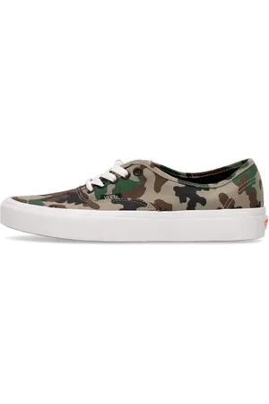 Vans Sneakers, male, , Size: 11 1/2 US Authentic Camo Olive/White Sneaker