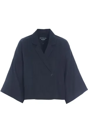 Bitte Kai Rand Blazers, female, , Size: M Dark Midnight Linen Jacket