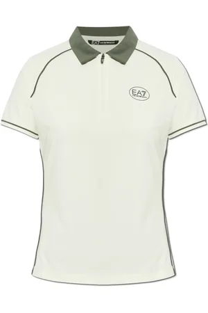 EA7 Polo Shirts, female, , Size: L Polo with Printed Logo