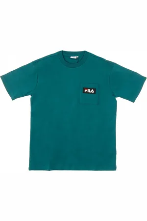 Fila T-Shirts, male, , Size: XL Dropped Shoulder Tee Storm