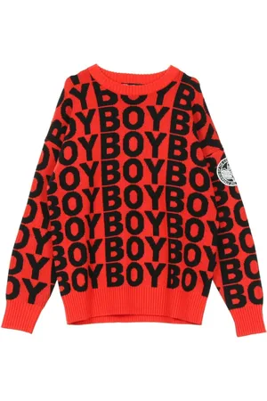 Boy London Round-neck Knitwear, male, , Size: L Sweater having jumper