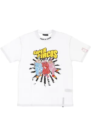 Vision Of Super T-Shirts, male, , Size: S Clowns Print Tee for Men