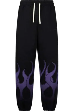 Vision Of Super Sweatpants, male, , Size: XL Flames Lightweight Tracksuit Trousers Man Pants