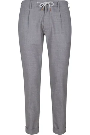 ELEVENTY Chinos, male, , Size: W34 Wool Jogger Pant with Drawstring