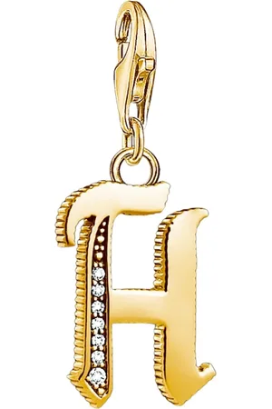 Thomas Sabo Jewellery, female, , Size: ONE SIZE Charm pendant letter H gold 1614-414-39