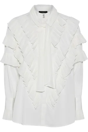 Bruuns Bazaar Blouses, female, , Size: S Pleated Shirt with High Neck
